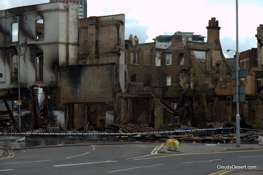 The aftermath of the Croydon riots